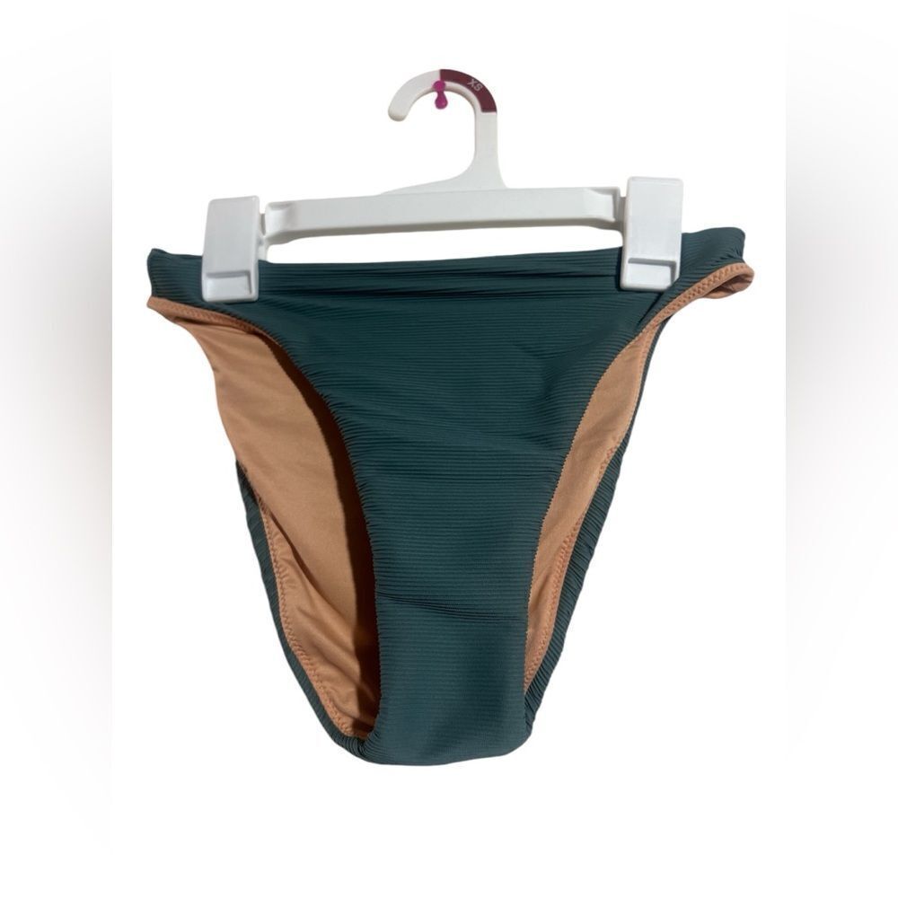 J crew Ribbed high-rise cheeky bikini bottom